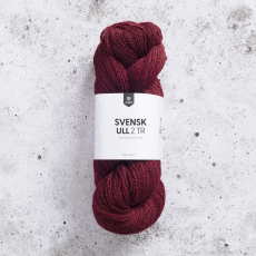 Svensk Ull 2 tr 100g Cranberry Red