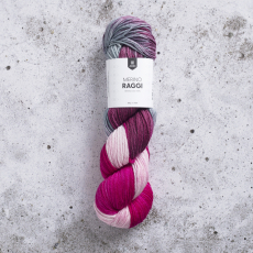 Merino raggi 100g cherry red and soft rose UTGÅENDE