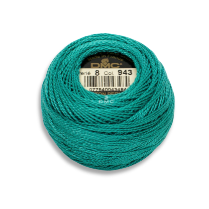 DMC Pearl Cotton art. 116/8, 943 medium aquamarine