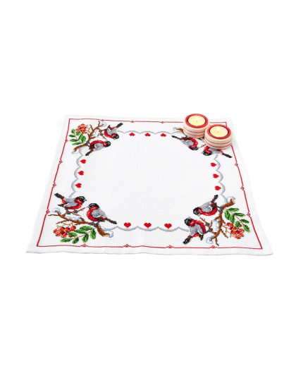 Dompfaffen und Vogelbeeren - Tischtuch