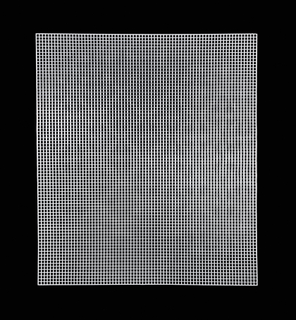 Netzstoff Mesh White 45x50cm