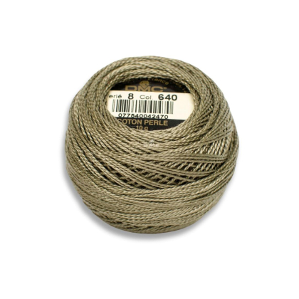 DMC Pearl Cotton art. 116/8, 640 very dark beige gray