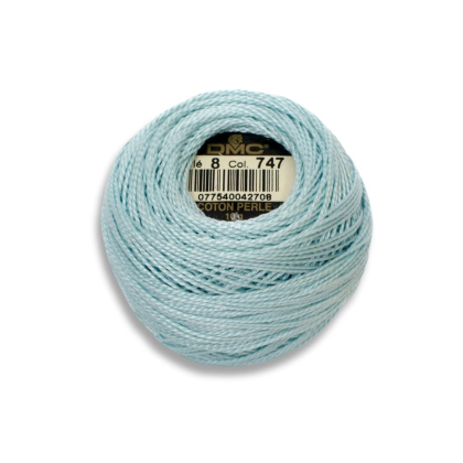 DMC Pearl Cotton art. 116/8, 747 very light sky blue