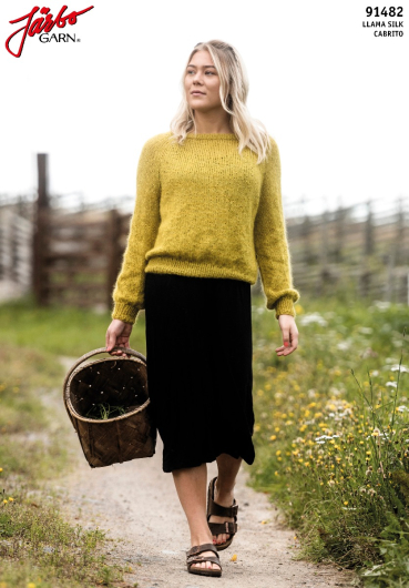 Kajsa - Raglanpullover mit Ballonärmeln