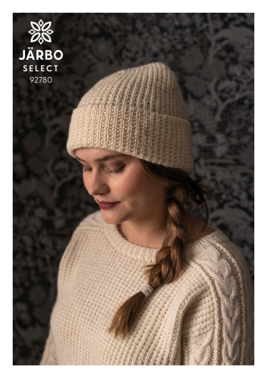Släktgård - Mütze im unterbrochenen Rippenmuster