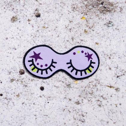 Lila Augen - Stoffapplikation/Bügelmotiv (10 St.)