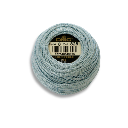 DMC Pearl Cotton art. 116/8, 828 ultra very light sky blue