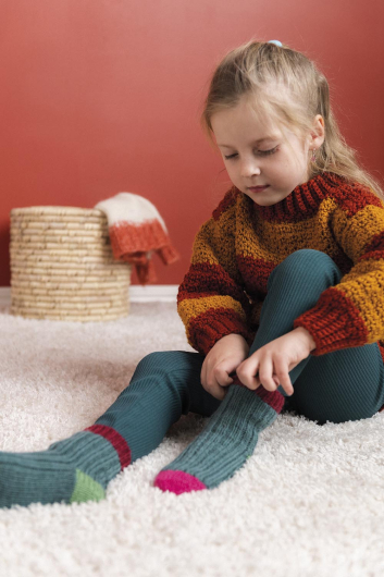 Eira - farbenfrohe Kindersocken