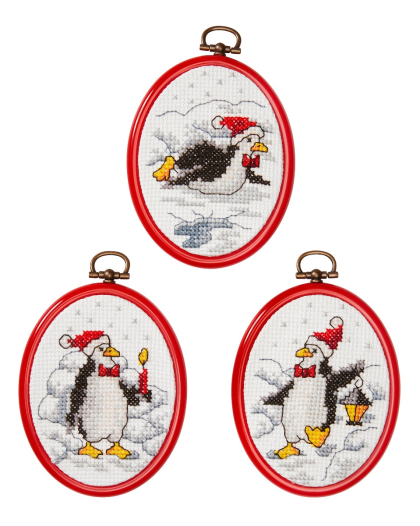 Pinguine - 3er Set Flexirahmen