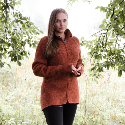 Gryten – Damenstrickjacke mit Reißverschluss