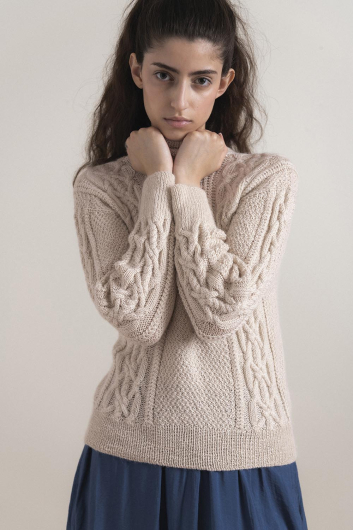 Fiskaren - Pullover mit Zopfmuster