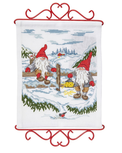 Wichtel beim Spaziergang - Wanddekoration