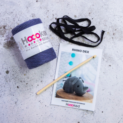 DIY Häkelset - Amigurumi, Rhino Dex