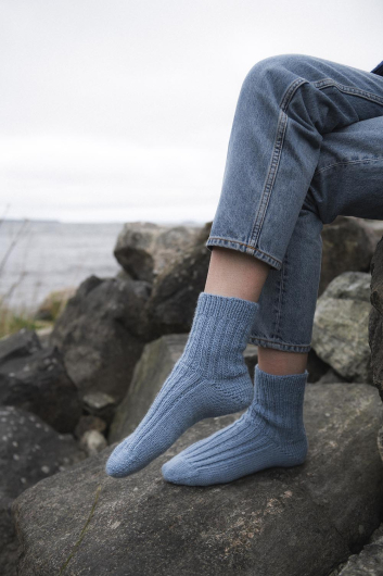 Holme - Socken im Rippenmuster