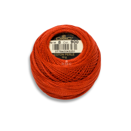DMC Pearl Cotton art. 116/8, 900 dark burnt orange