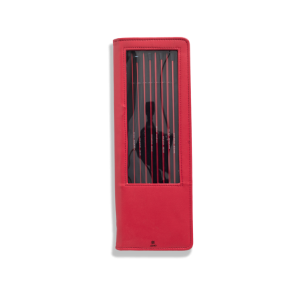 Röd Jackenstricknadelset