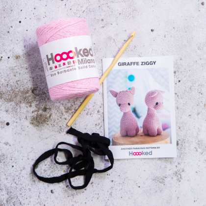 DIY Crochet Kit Giraffe Ziggy Eco Barbante Blossom