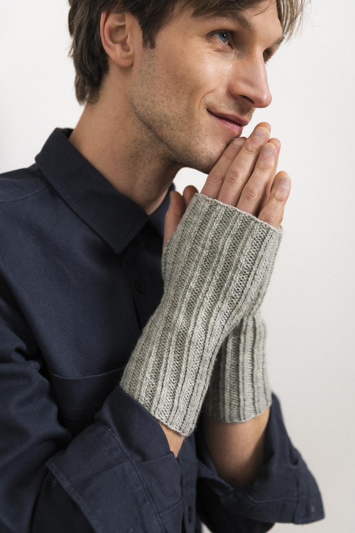 Leeds - Handstulpen mit Rippenmuster