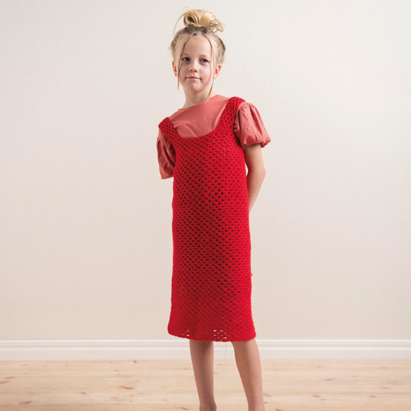 Åhus - Gehäkeltes Kinderkleid
