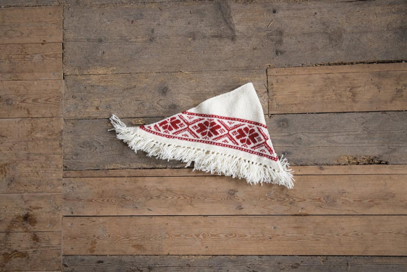 Järnblomma - Winterschal mit Binge-Muster für Kinder