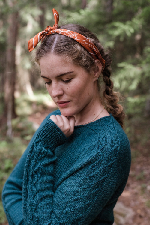 Bergtjärn – Damenpullover mit Sattelschulter