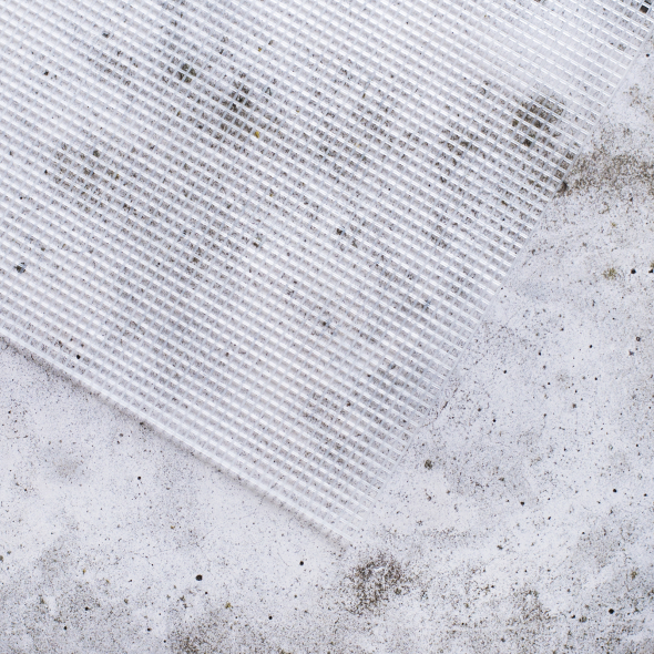 Netzstoff Mesh White 45x50cm