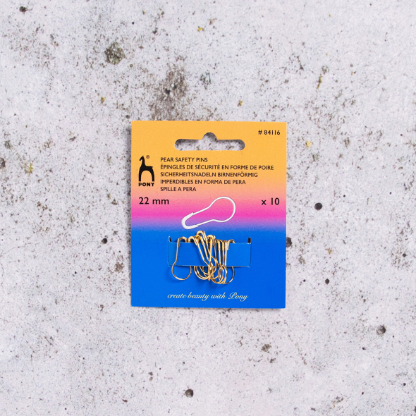 Maschenmarkierer mit Verschluss aus Metall, 10 Stück Messing