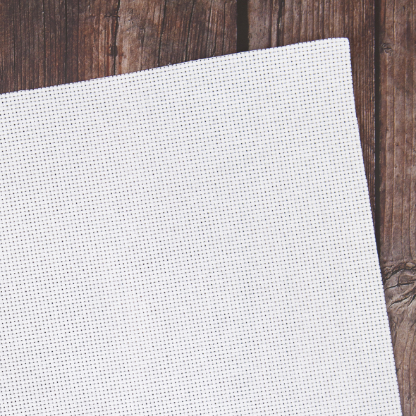 Stickstoff 14ct Aida 5,4 Stiche/cm - 150 x 100 cm Weiß