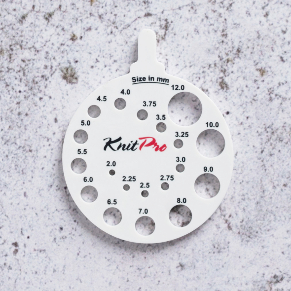 Nadelmaß rund - weiß