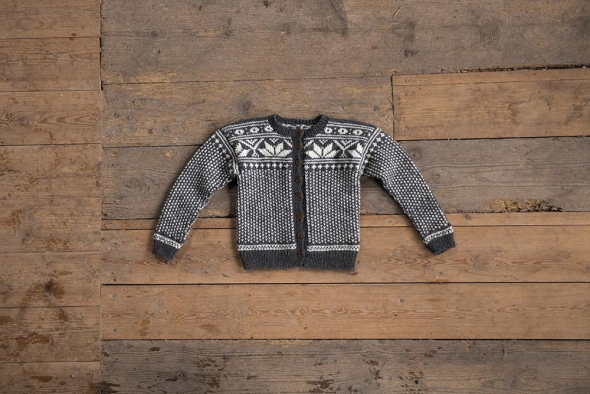 Kol - Strickjacke für Kinder mit Binge-Muster