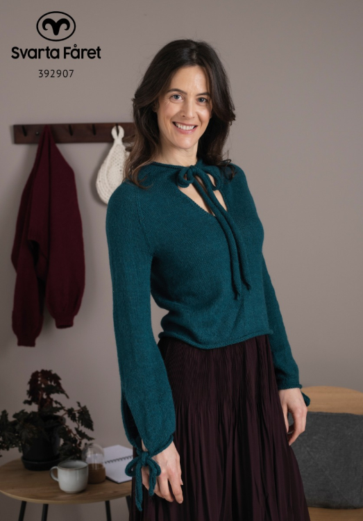 Paris - Bluse mit Band zum Knoten