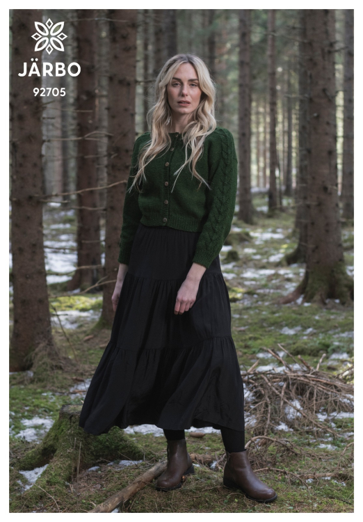 Embla - Strickjacke mit Lochmuster auf den Ärmeln