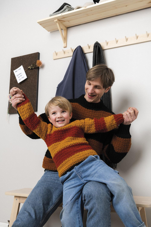 Fano mini - Gehäkelter Kinderpullover