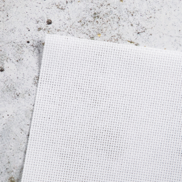 Stickstoff 14ct Aida 5,4 Stiche/cm - 150 x 100 cm Weiß