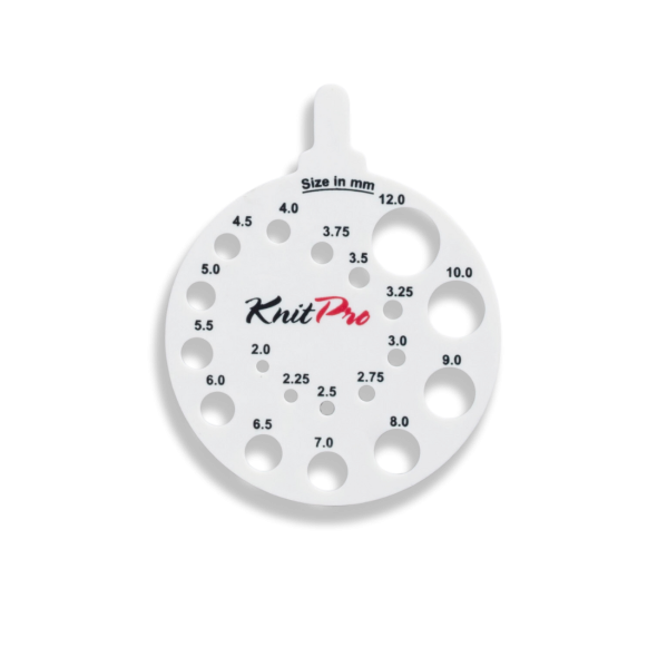 Nadelmaß rund - weiß