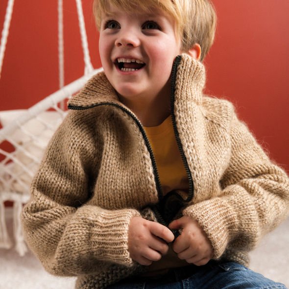 Mikkeli - Kinderjacke mit Reißverschluss