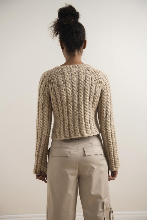 Williamsburg Classic Cardigan - Strickjacke mit Zopfmuster