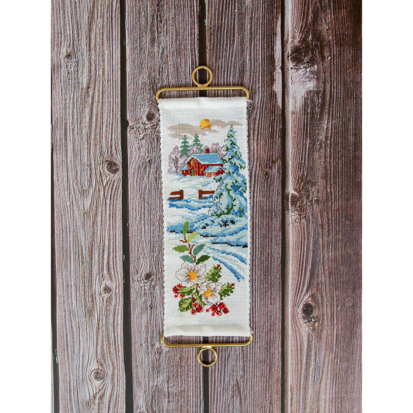 Kalte Winterlandschaft - kleine Wanddekoration