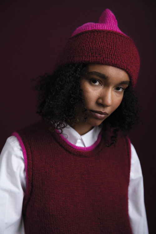 Brighton - Mütze mit asymmetrischen Umschlag