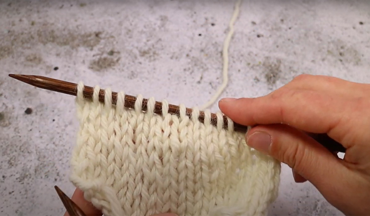 German Short Rows stricken